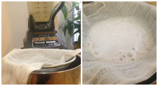 homemade almond milk