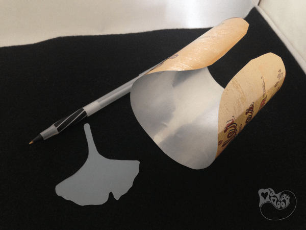 Recycled Ginkgo Leaf Earrings
